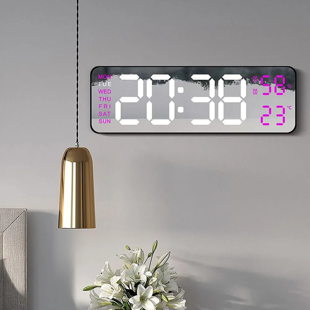 TimeGlow Clock - Slim Digitale Wecker met Temperatuur & Kalender