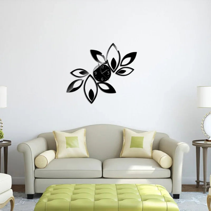 DecoTime Clock - Stijlvolle 3D Acryl Muurklok