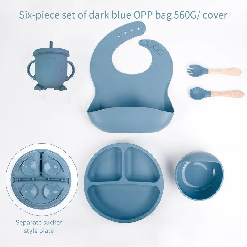 SiliconeBaby Set – Complete 6-delige Voedingsset voor Baby's