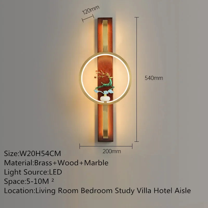 BrassGlow Wall Lamp - Elegante Messing Wandverlichting