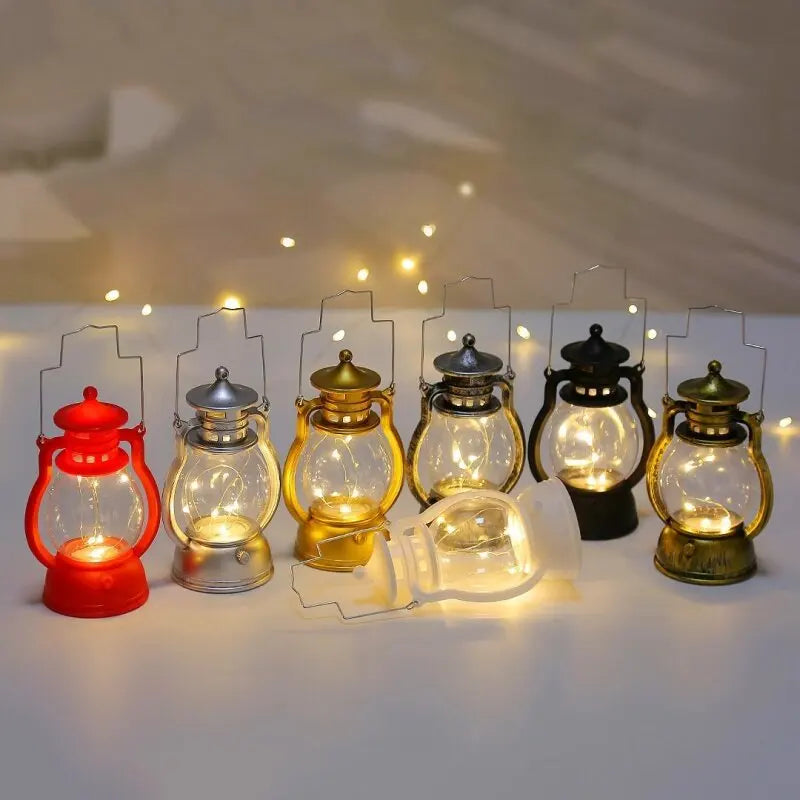 Nostalgic Glow Lantern - Vintage LED Lantaarn voor binnen en buiten