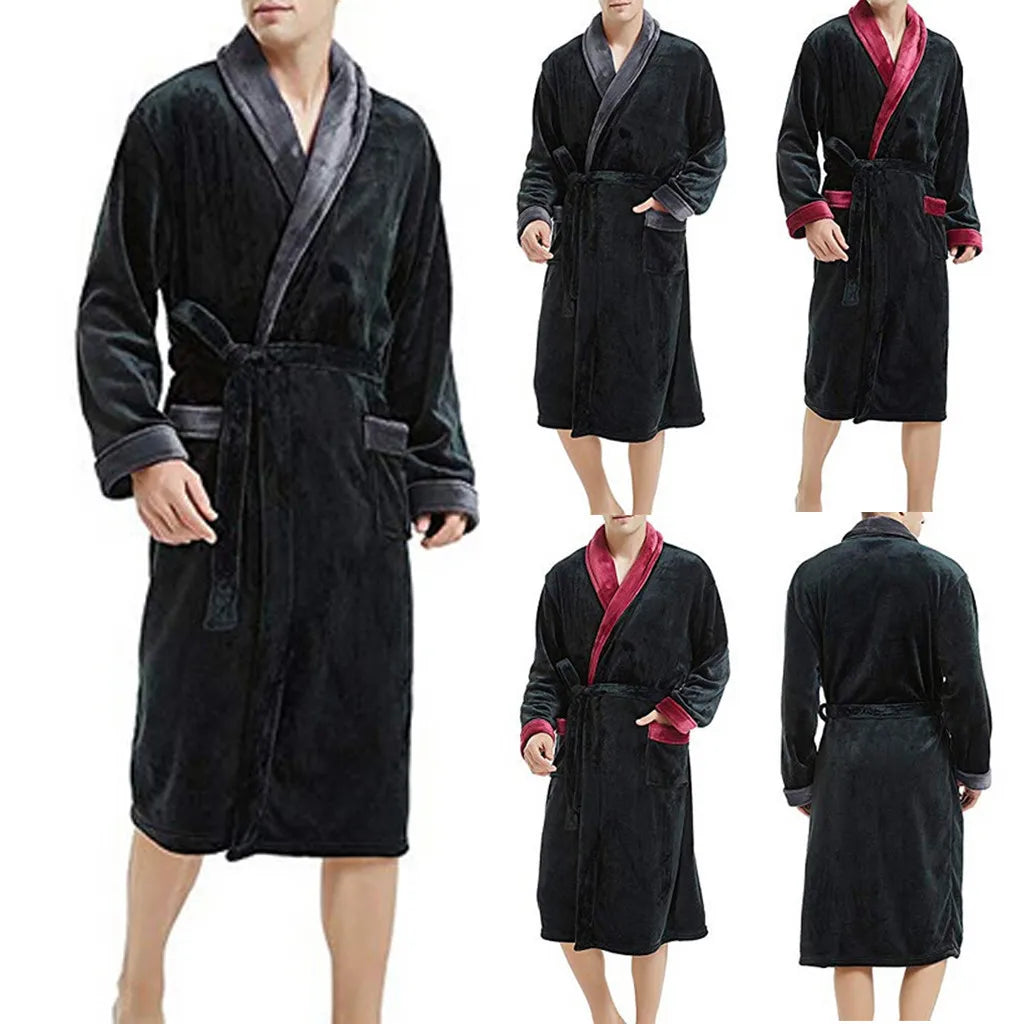 SoftCozy Robe - Luxe Herfst/Winter Huisjas voor Mannen