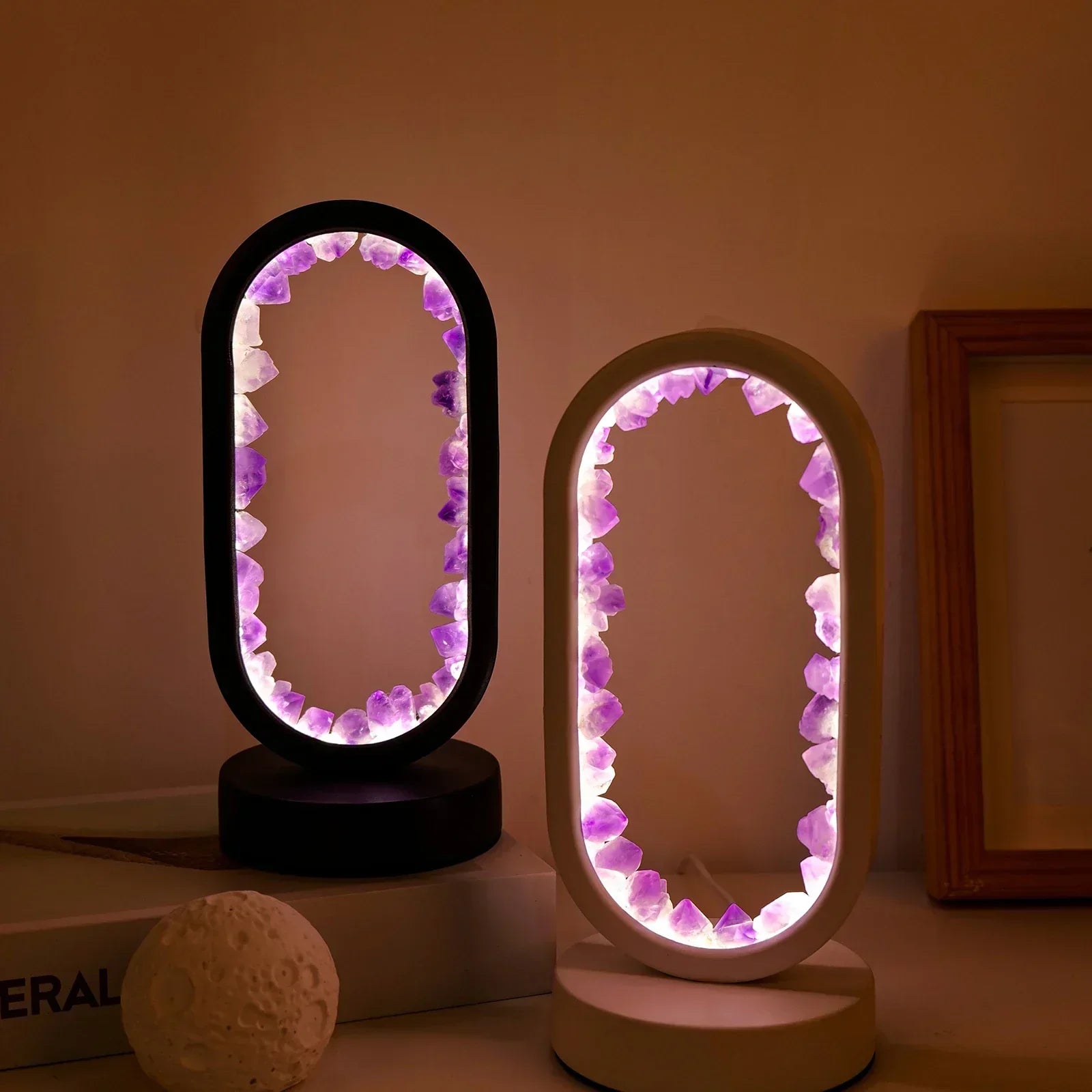 Améthystique – Elegante Natuurlijke Kristallen Verlichting