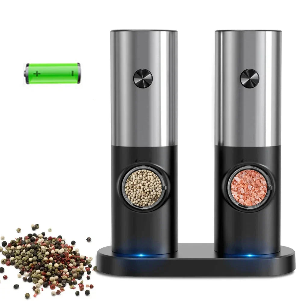 GrindPro - Moderne Elektrische Peper- en Zoutmolen met LED