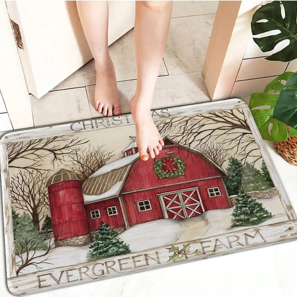 FestiveWelcome – Luxe Kerst Deurmat voor je Drempel