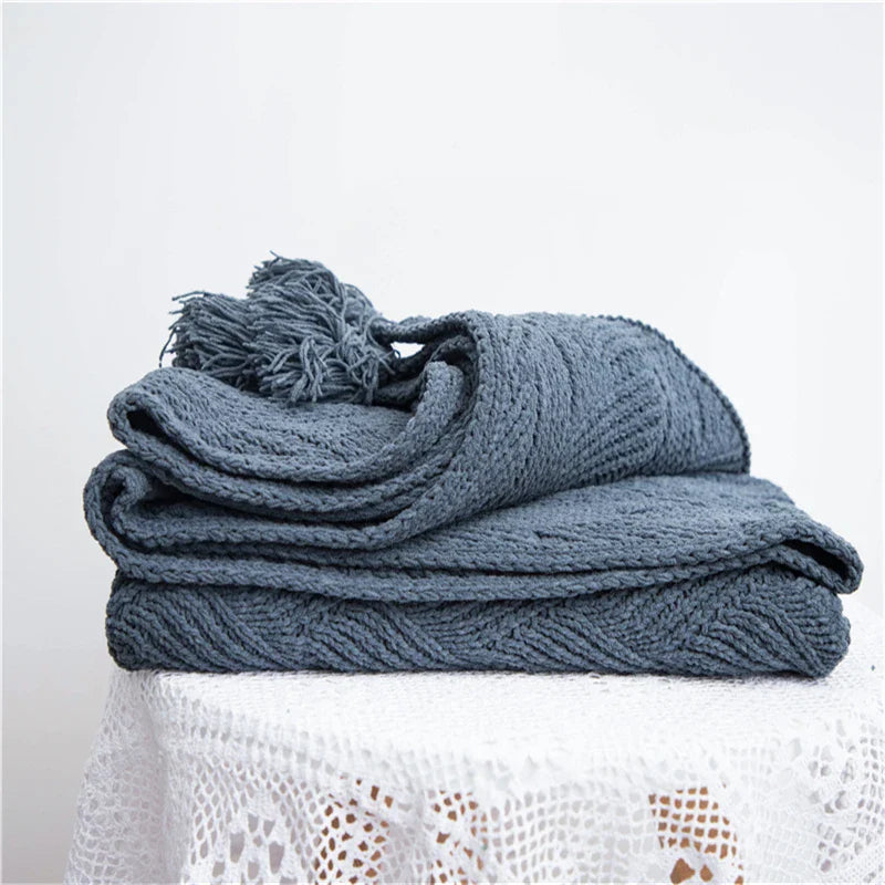 HeartCozy Blanket – Luxe Chenille Deken met Hartfranjes