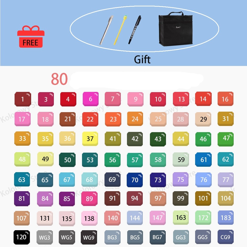 MangaMarkers - Creatieve Kleurpenselen voor Kunst