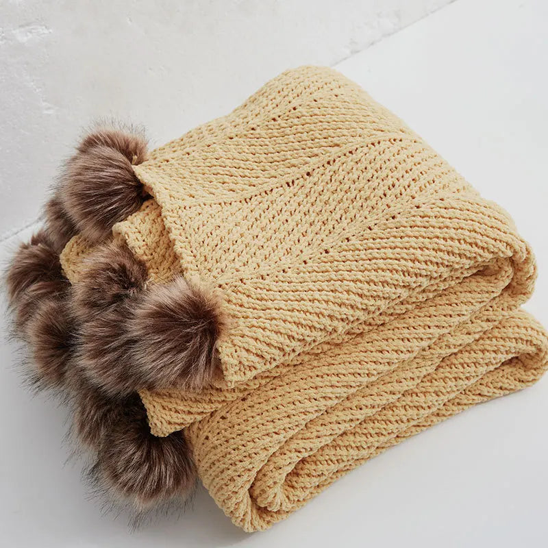 HeartCozy Blanket – Luxe Chenille Deken met Hartfranjes