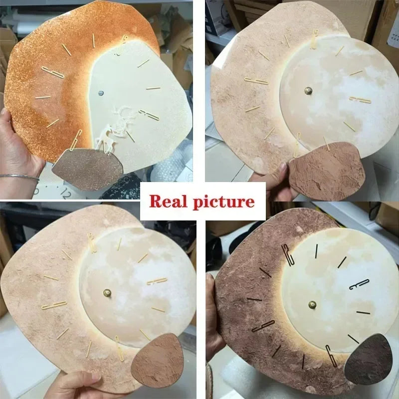 CreamWind Clock – Stijlvolle Moderne Wandklok met LED