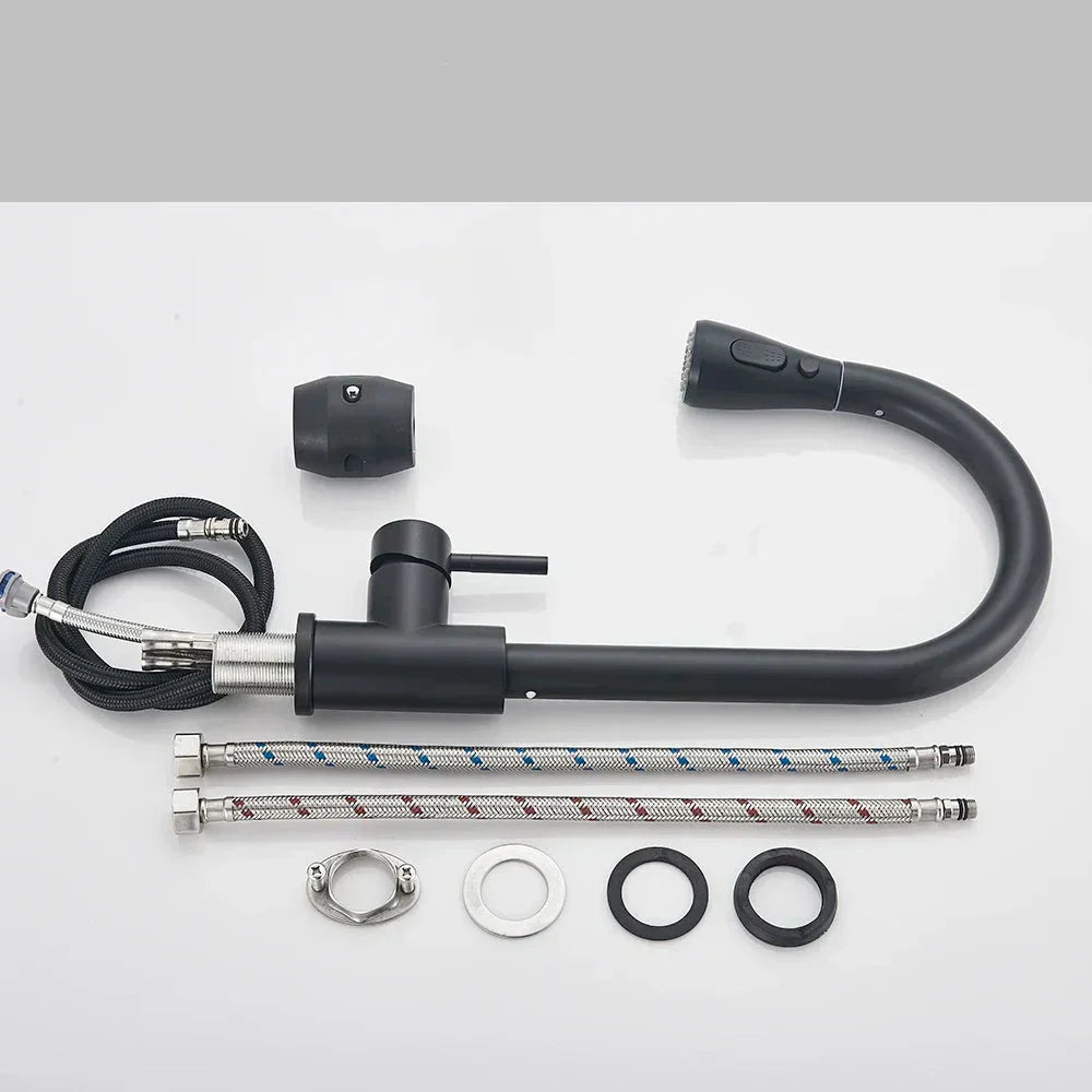 FluidCraft – Stijlvolle Uittrekbare Keukenkraan voor Moderne Keukens