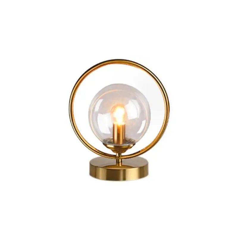 BallGlow - Luxe Glaslamp met Messing Accenten voor Modern Interieur