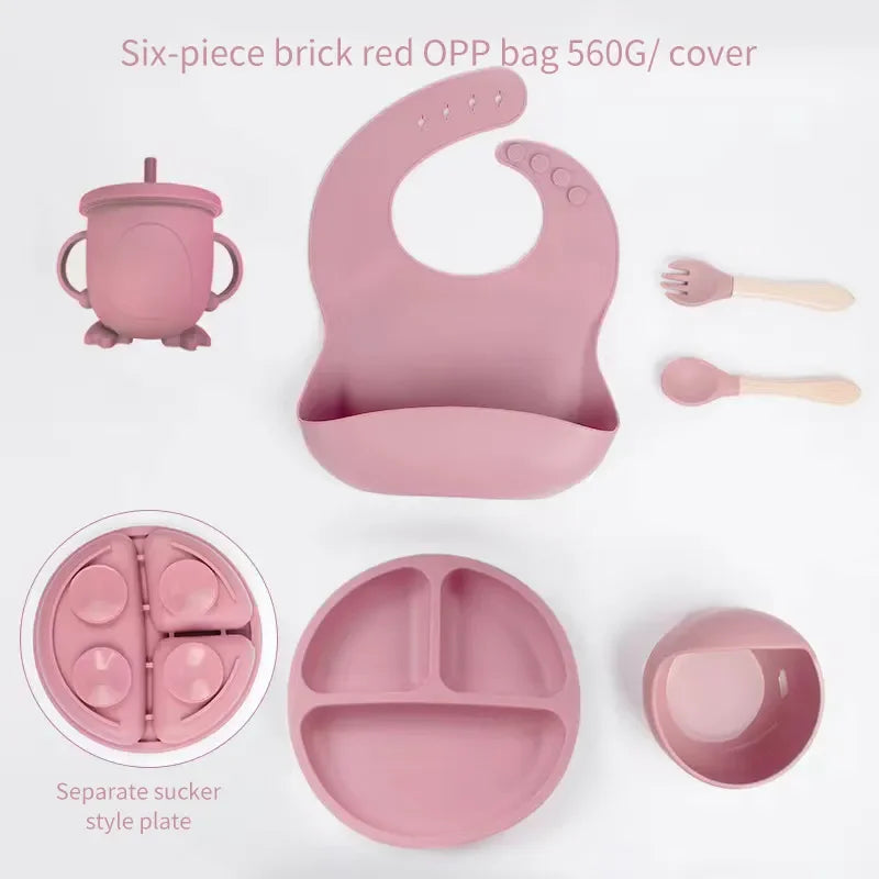 SiliconeBaby Set – Complete 6-delige Voedingsset voor Baby's