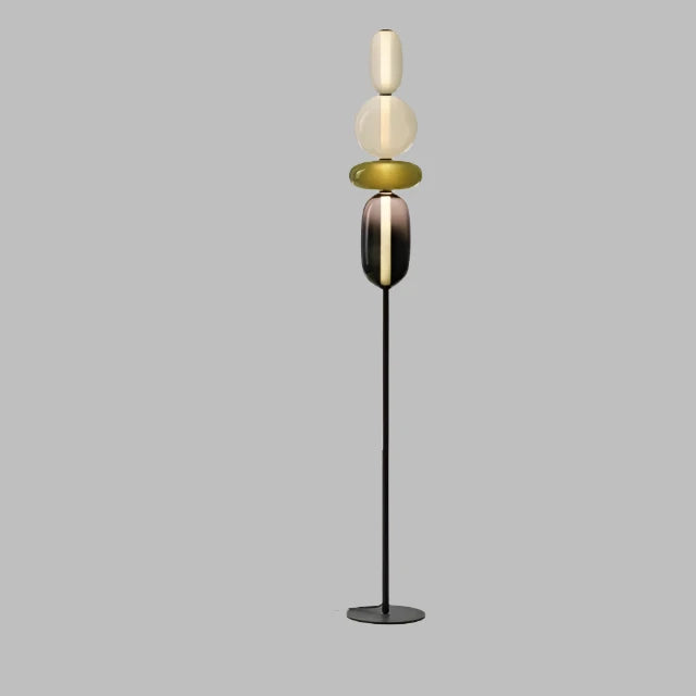 ChromaLuxe - Designer Vloerlamp met Kleuraccenten voor een Sprankelende Sfeer