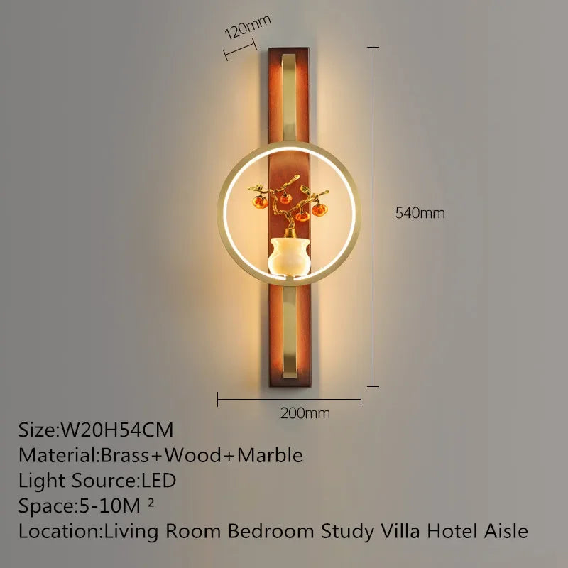 BrassGlow Wall Lamp - Elegante Messing Wandverlichting
