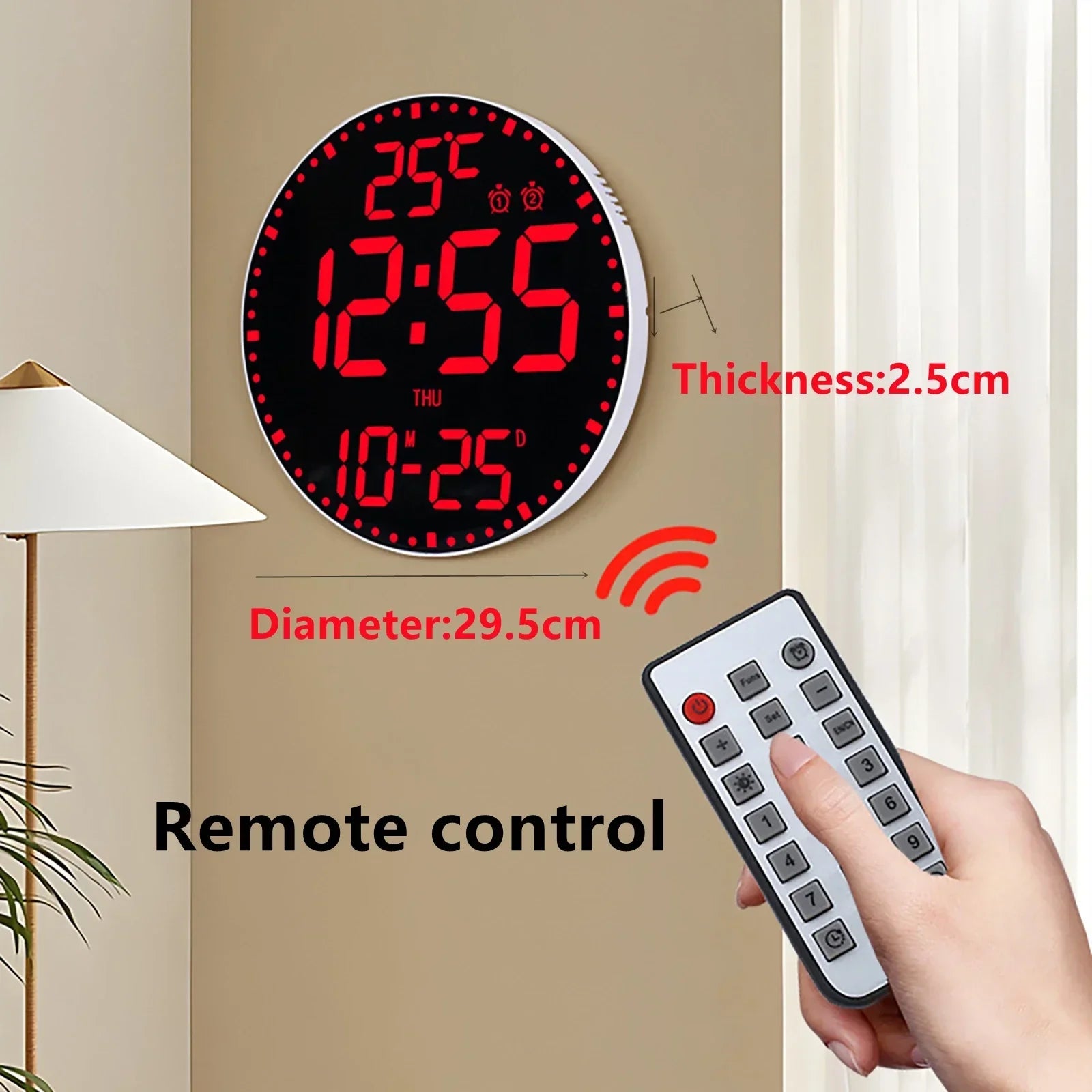 WiFiTime Clock - Slimme LED Wandklok met Kalender