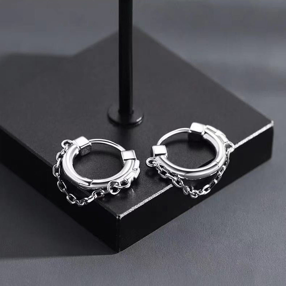 ChainHoops Oorbellen - Trendy Elegante Hoop Earrings