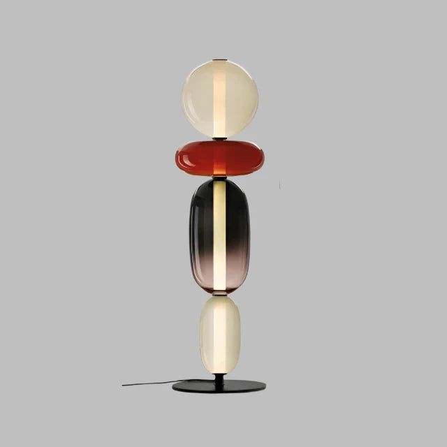 ChromaLuxe - Designer Vloerlamp met Kleuraccenten voor een Sprankelende Sfeer