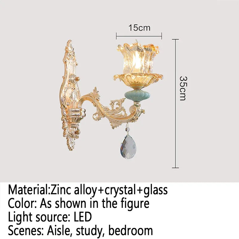 CrystalLuxe - Luxueuze Kristallen Wandlamp voor Modern Interieur