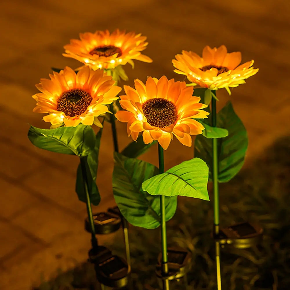 SolarBloom – Realistische Zonnebloem Tuinlamp voor Buiten