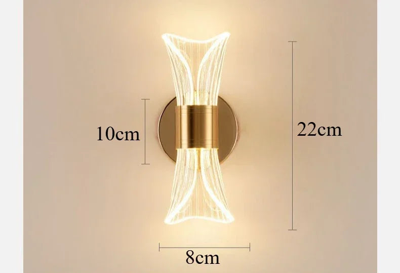 GlowCurve – Elegante LED Wandlamp voor Slaap- en Woonkamer