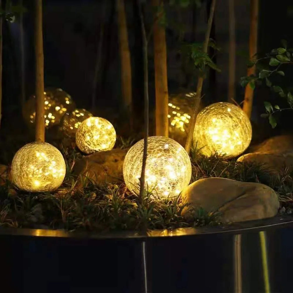 SparkleSphere Light - Magische Zonne-energie Tuinlamp