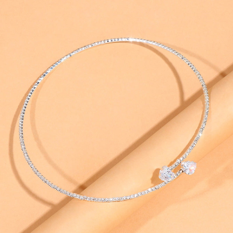 Stralende Choker Ketting met Prachtige Steentjes | Uniek Accessoire!