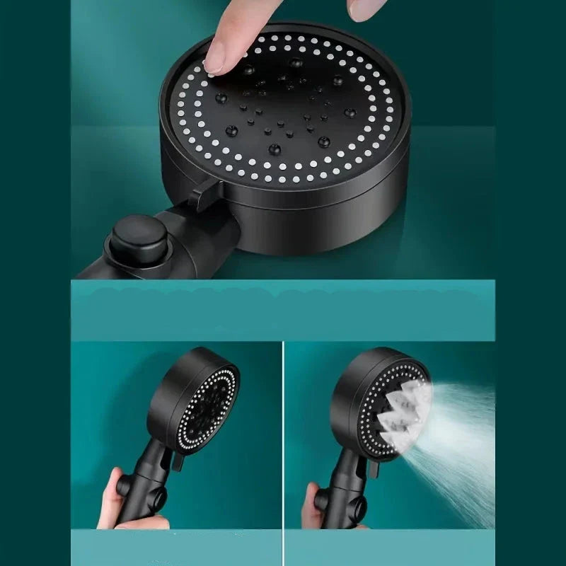 AquaFlex – Luxe Zwarte Hogedruk Regendouche