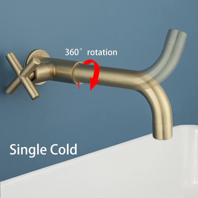 Luxe Wandkraan met Waterval Design voor Badkamervernieuwing