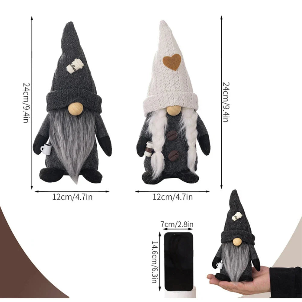 Scandinavische Koffie Kabouterpoppen – Sfeervolle Decoratie