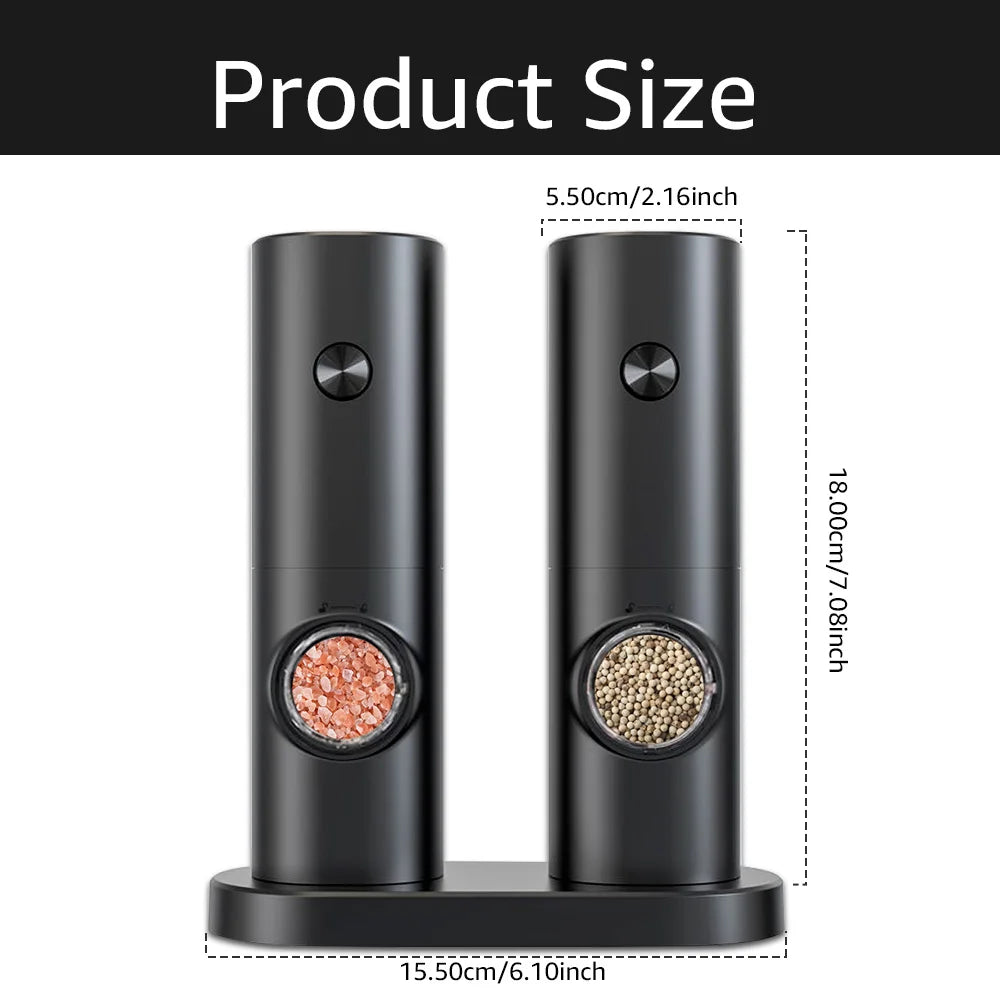 SpiceLite – Luxe Elektrische Peper- en Zoutmolen