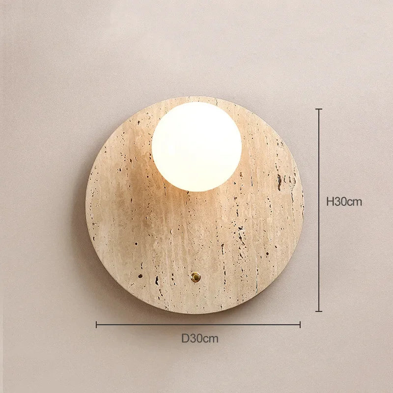 ZenGlow Wall Lamp - Wabi-Sabi Minimalisme voor Je Muur