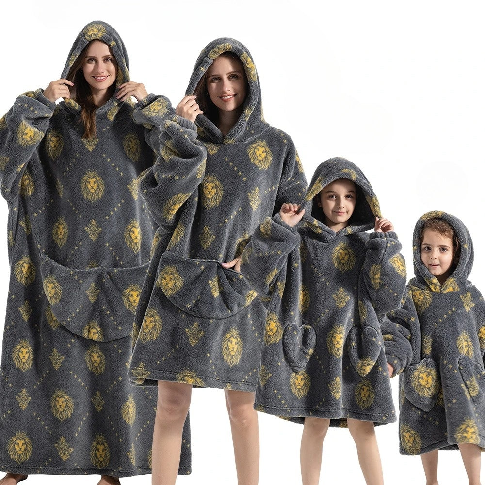 SpookySnuggle Blanket - Luxe Pompoen Hoodie voor Halloween