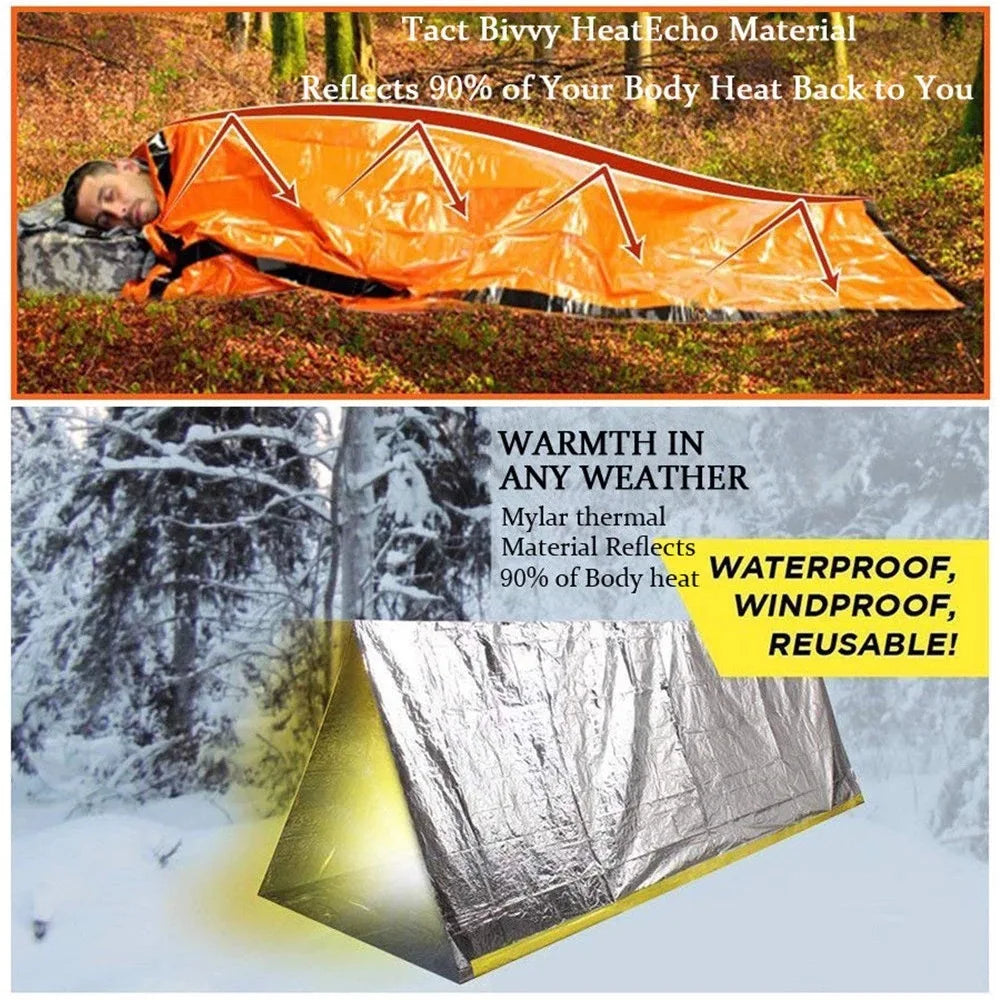 SurvivalShield Bivy – Waterdichte Noodslaapzak voor Avonturiers