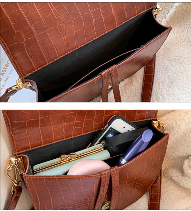 Chelsey Crossbody Bag – Stoere Tas met Krokodillenprint