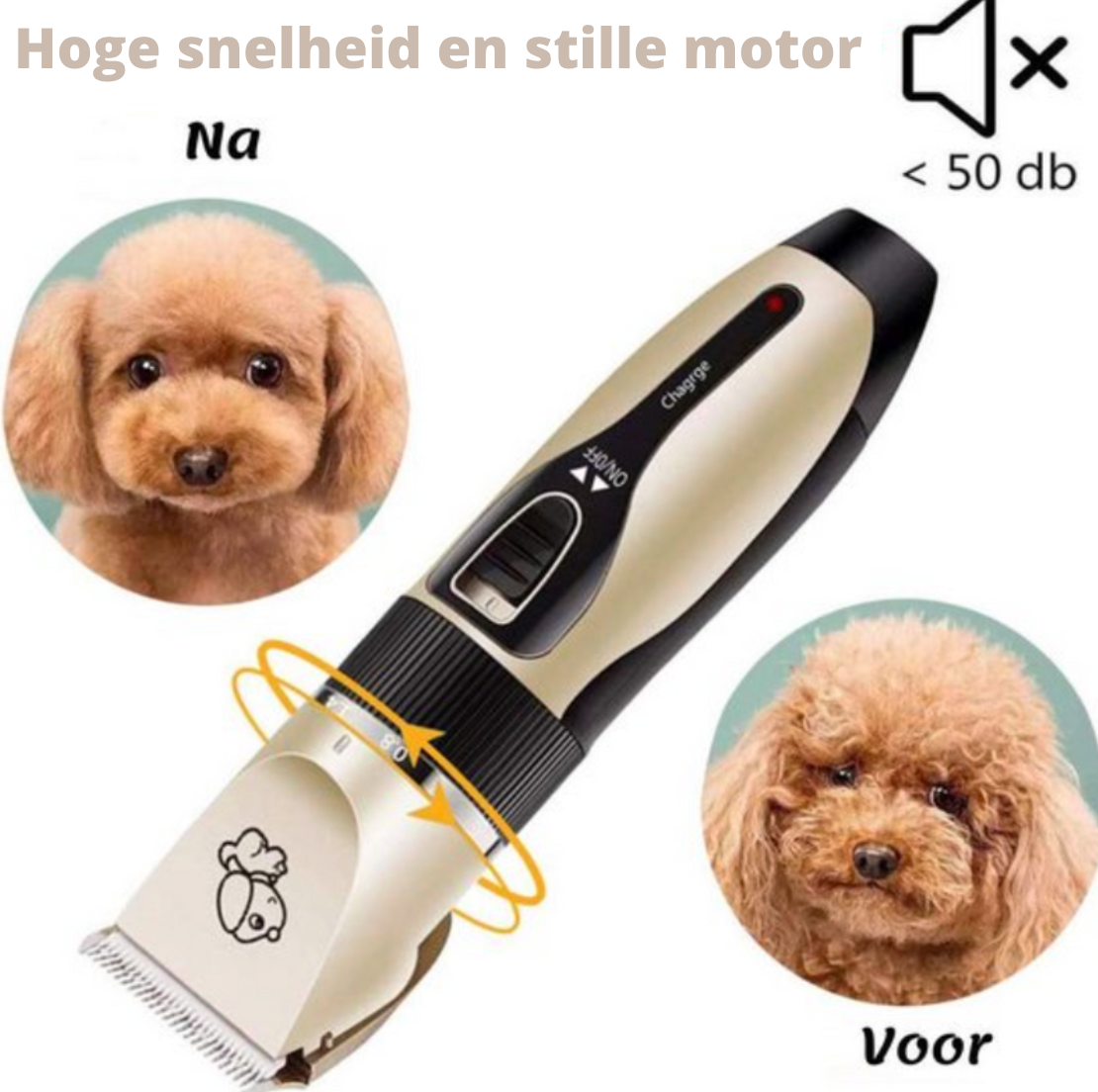 Pett Groomer - Professionele Honden Trimmer + Borstel