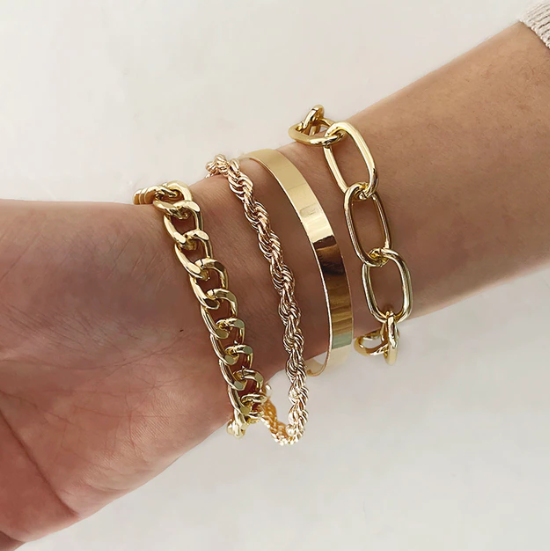 Enchanting Arm Candy | Stunning 4-Piece Bracelet Set