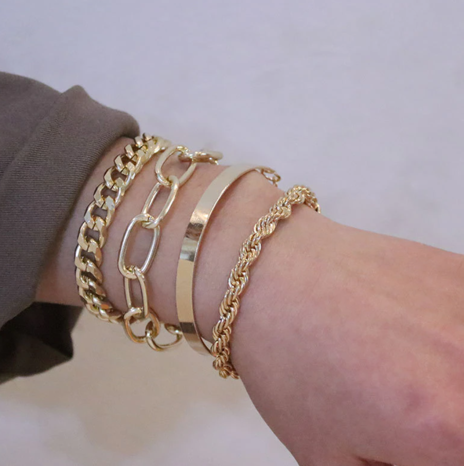 Enchanting Arm Candy | Stunning 4-Piece Bracelet Set