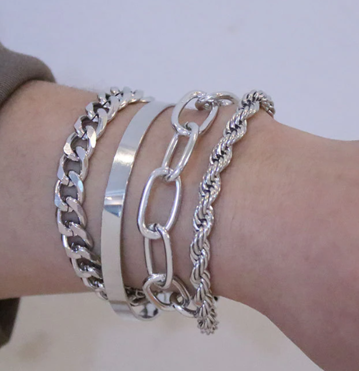 Enchanting Arm Candy | Stunning 4-Piece Bracelet Set