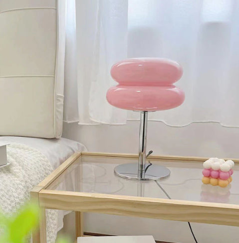 LueurRose – Retro Tafellamp met Dimbaar LED en USB