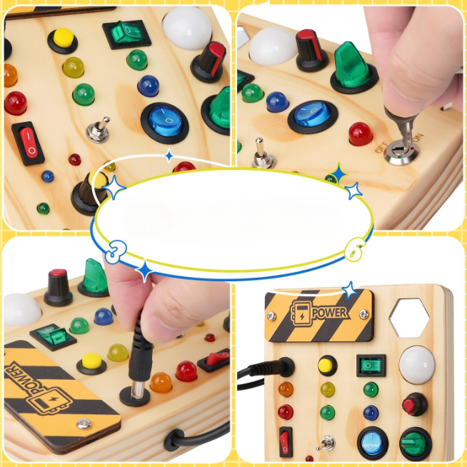 LightPlay – Creatief Montessori Speelbord met LED Lichten
