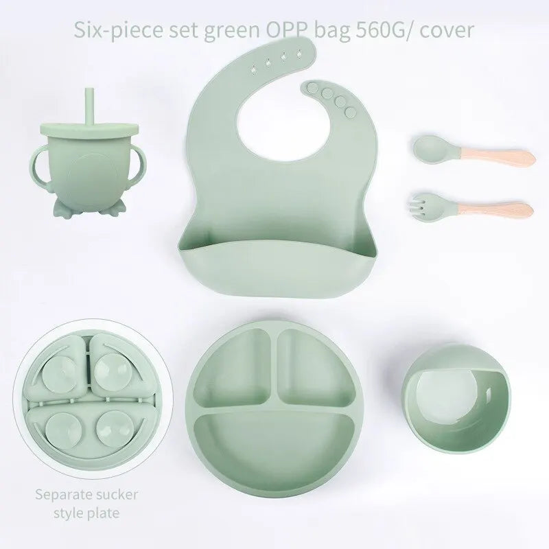 SiliconeBaby Set – Complete 6-delige Voedingsset voor Baby's