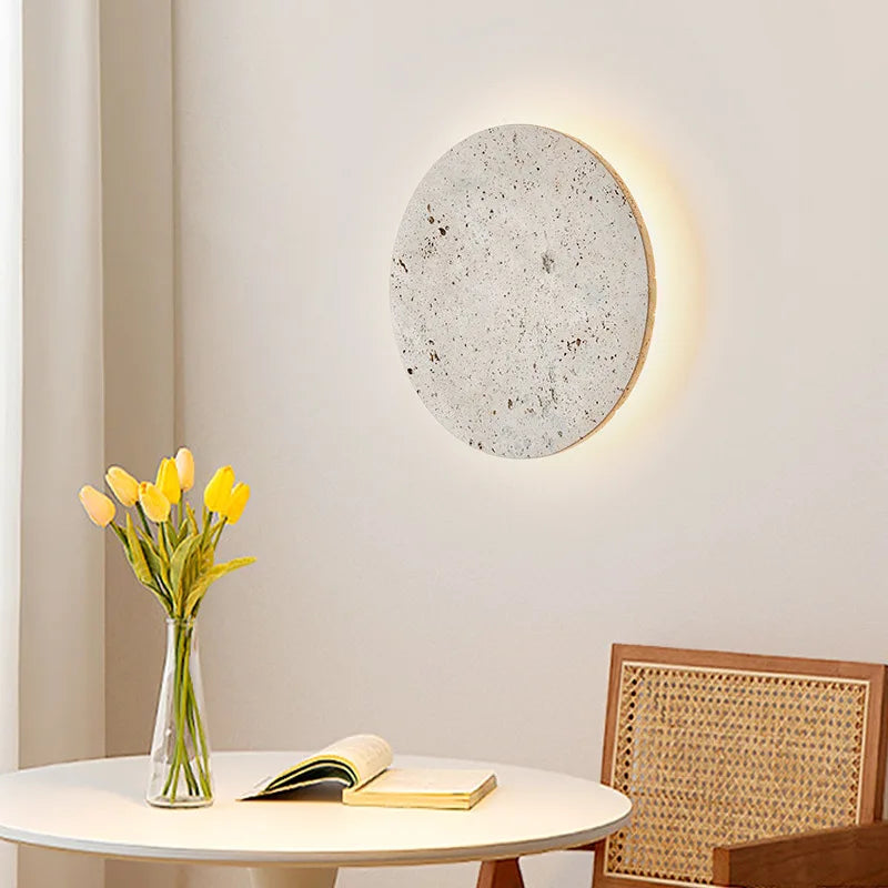 ZenGlow Wall Lamp - Wabi-Sabi Minimalisme voor Je Muur