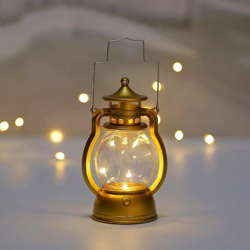 Nostalgic Glow Lantern - Vintage LED Lantaarn voor binnen en buiten