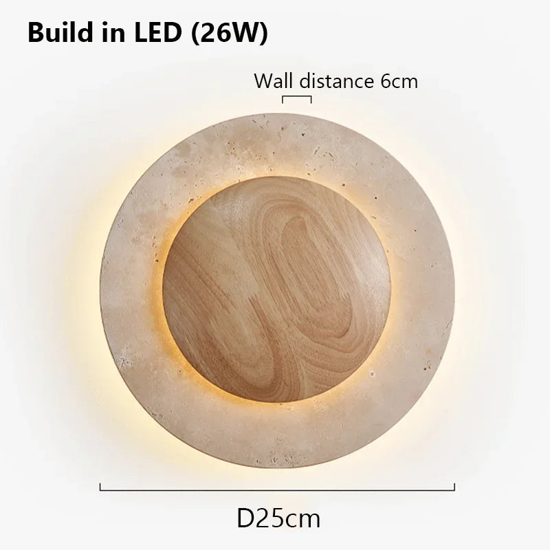 ZenGlow Wall Lamp - Wabi-Sabi Minimalisme voor Je Muur