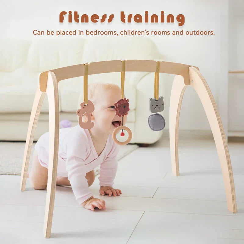 Montessori RattleFrame - Houten Speelgoed met Speeltjes