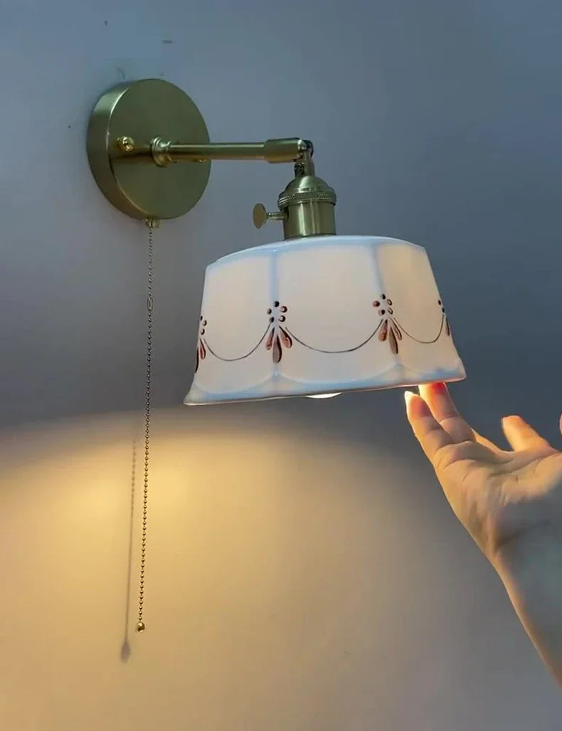 ZenGlow Light - Retro Japanse Wandlamp met Schakelaar