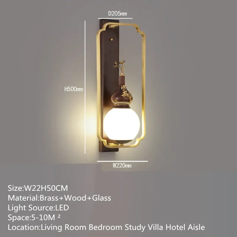 BrassGlow Wall Lamp - Elegante Messing Wandverlichting