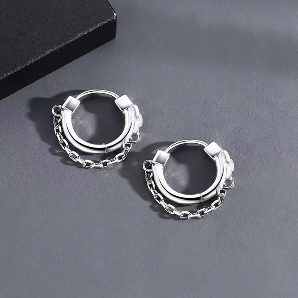 ChainHoops Oorbellen - Trendy Elegante Hoop Earrings