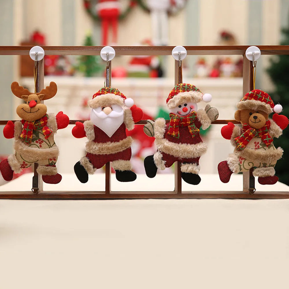 Magical Christmas Ornamenten - Set van 4 Sfeervolle Kerstdecoraties