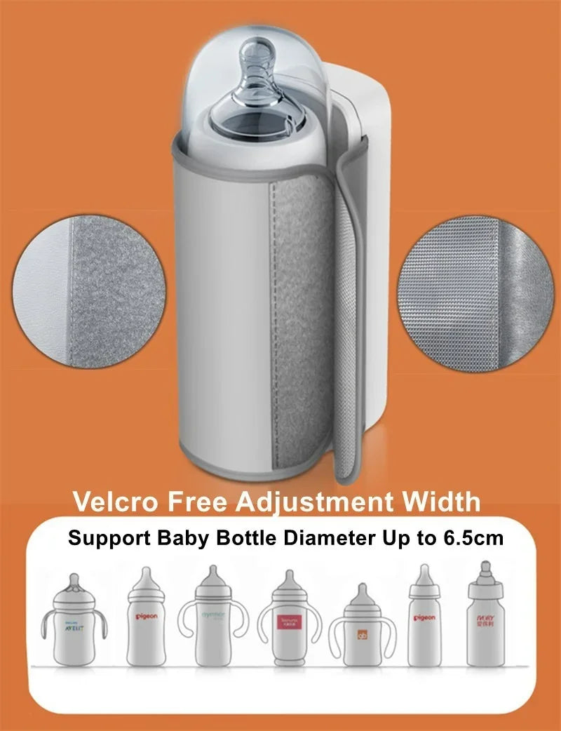 WarmEase - Draagbare Babyflesverwarmer met Instelbare Temperatuur